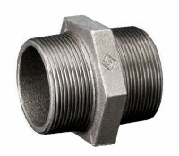 Crane Malleable Black 3/8" 144 Hex Nipple