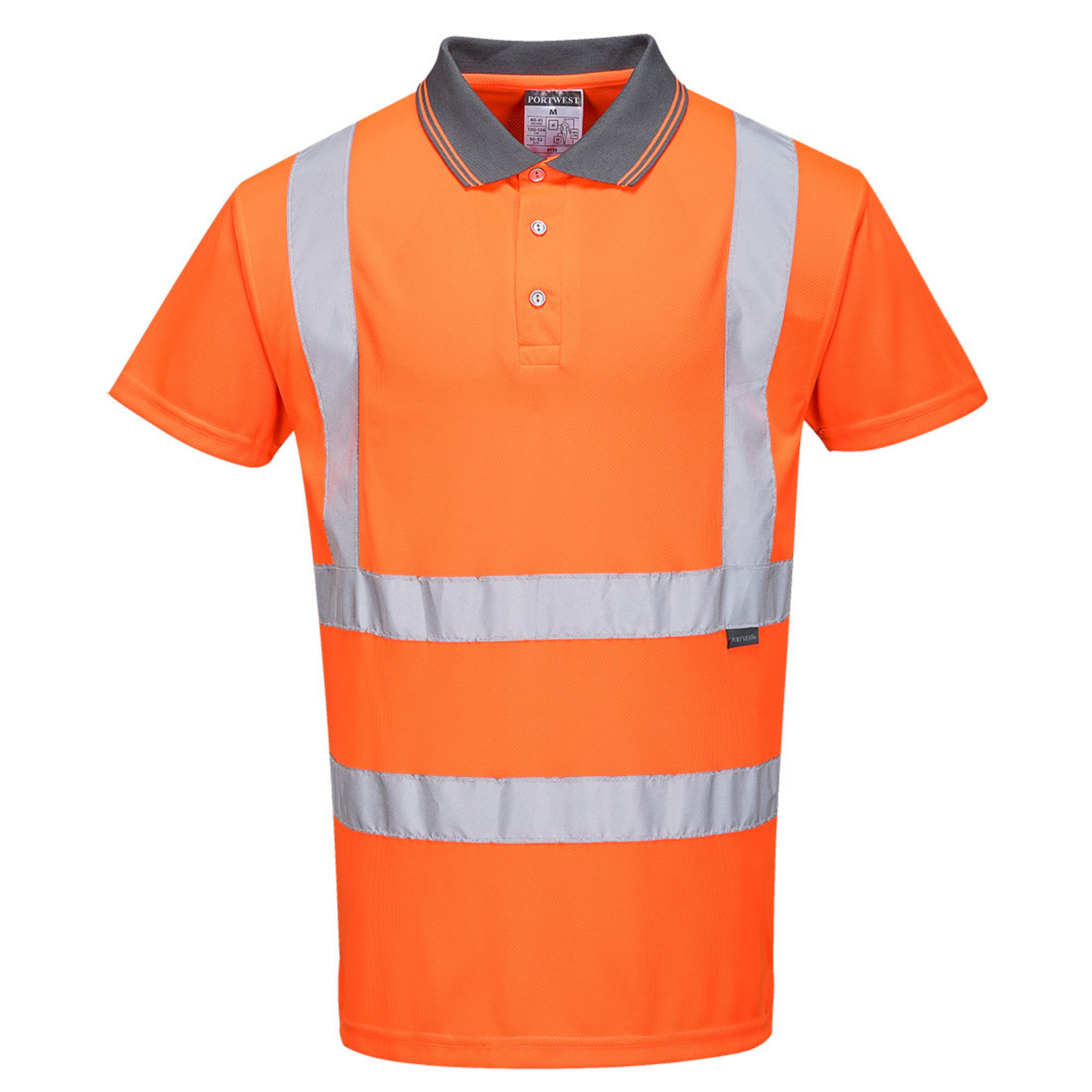 Hi Vis Short Sleeved Polo Shirt Go/Rt, Orange