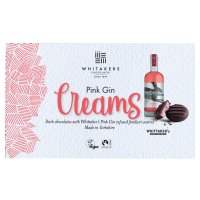 Whitakers dark choc pink gin fondant creams in carton - 14x150g