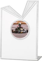 7cm Aluminium Ribbon Plaque (Silver) V201S