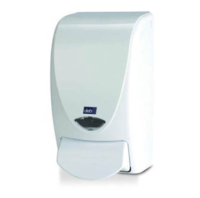 Equipment Deb white soap dispenser1L Key Industrial Equipment