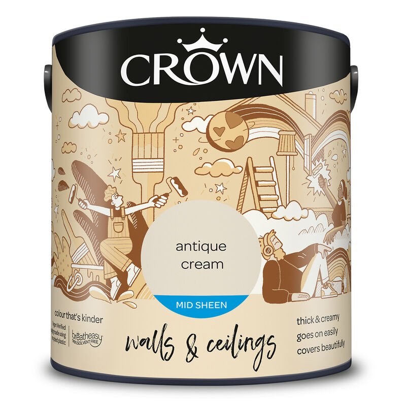 CROWN MID SHEEN ANTQ CREAM 2.5L