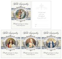 Mass Card/Silver & Pearl Foiling/4 Designs  (21915)