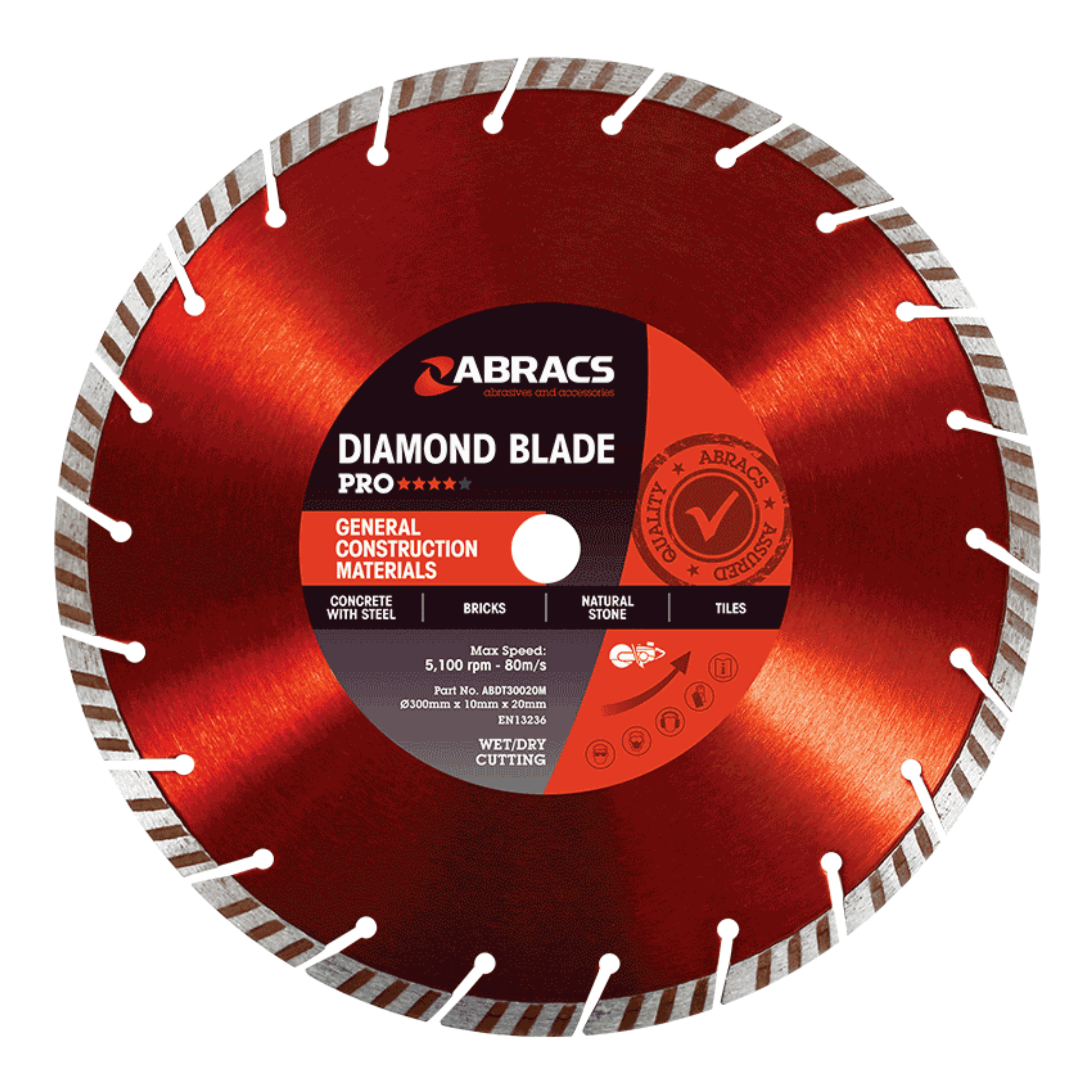 Abracs, Pro, General Construction Materials Diamond Blade