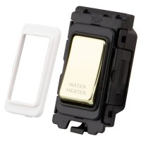 Polished Brass 20 Grid Module - WATER HEATER - 3050-050WH