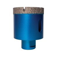 Vacuum Brazed Diamond Tile Drill Bit 50mm - Slotted Barrel (M14 Fit) XCEL Grade TDXCEL50