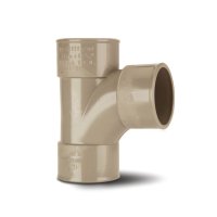 POLYPIPE MU316 WHITE SWEPT TEE 92DG 50mm MuPVC