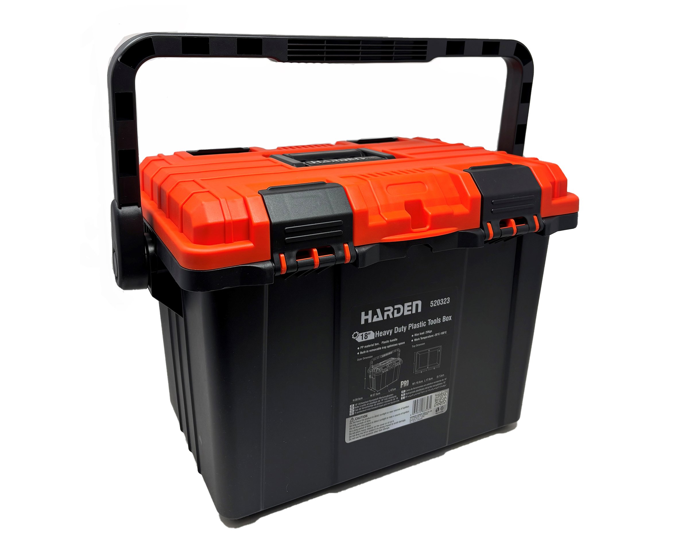 520323 '18" Heavy Duty Plastic Tool Box