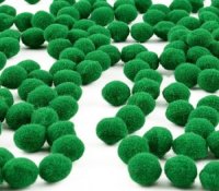 Pom Poms - 25mm & 40mm Green (30 pieces)