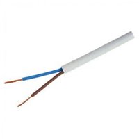 Cesco Circular Flex Cable 0.5sq 2-Core 10 Metre White