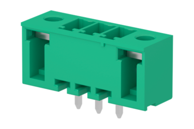 3.5mm Pitch Screw Terminal Male Pluggable Vertical 2 position with Locking Screw Flanges