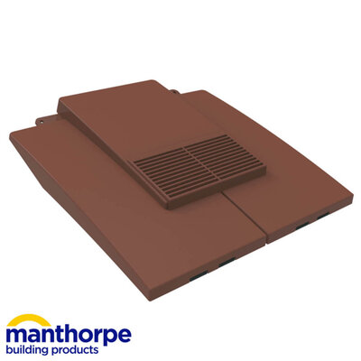 Plain Tile Vent Brown