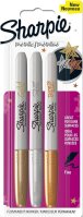 Sharpie Metallics - Bronze, Gold, Silver - 3 piece