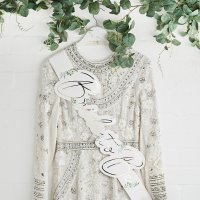 Geometric Greenery 'Bride To Be' Paper Sash - Pack of 1