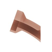 TRADITIONAL SALT GLAZE DRAIN 100mm 104 3/4 SECTION LEFT HAND