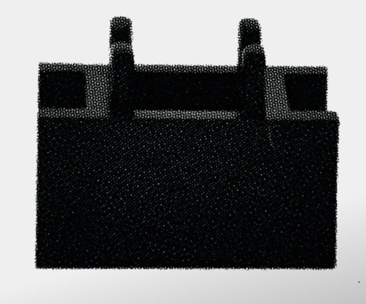 Clip Link Spacer Block Black P618