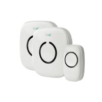 LEXI WIRELESS MAINS DOORBELL  1 TRANSMITTER + 2 RECEIVER (1PORTABLE + 1 PLUG-IN)  UP TO 150M RANGE