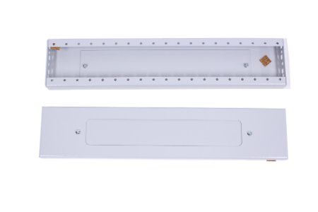 Plinths for 19" cabinets 60cm width, 2 side panels with cable entry