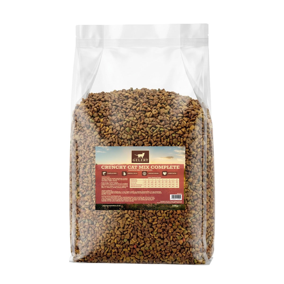 Gelert Crunchy Cat Mix Complete 10kg Bag