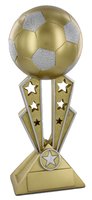 26cm Gold Soccer Ball with Stars (V202)