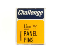 Challenge Bright Steel Panel Pins 13mm 30g