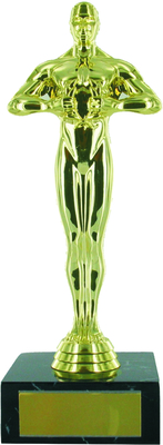 25cm Gold Plastic Statue Award