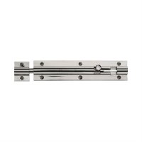 C1582 6-PNF - HERITAGE BRASS DOOR BOLT STRAIGHT 6  X 1.25 POLISH