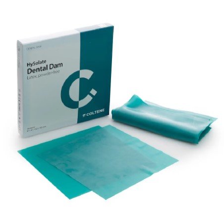 Coltene Rubber Dam 6 x 6" - 36pk Thin Green - DMI Ireland's Leading Dental Supplier - Next Day Delivery