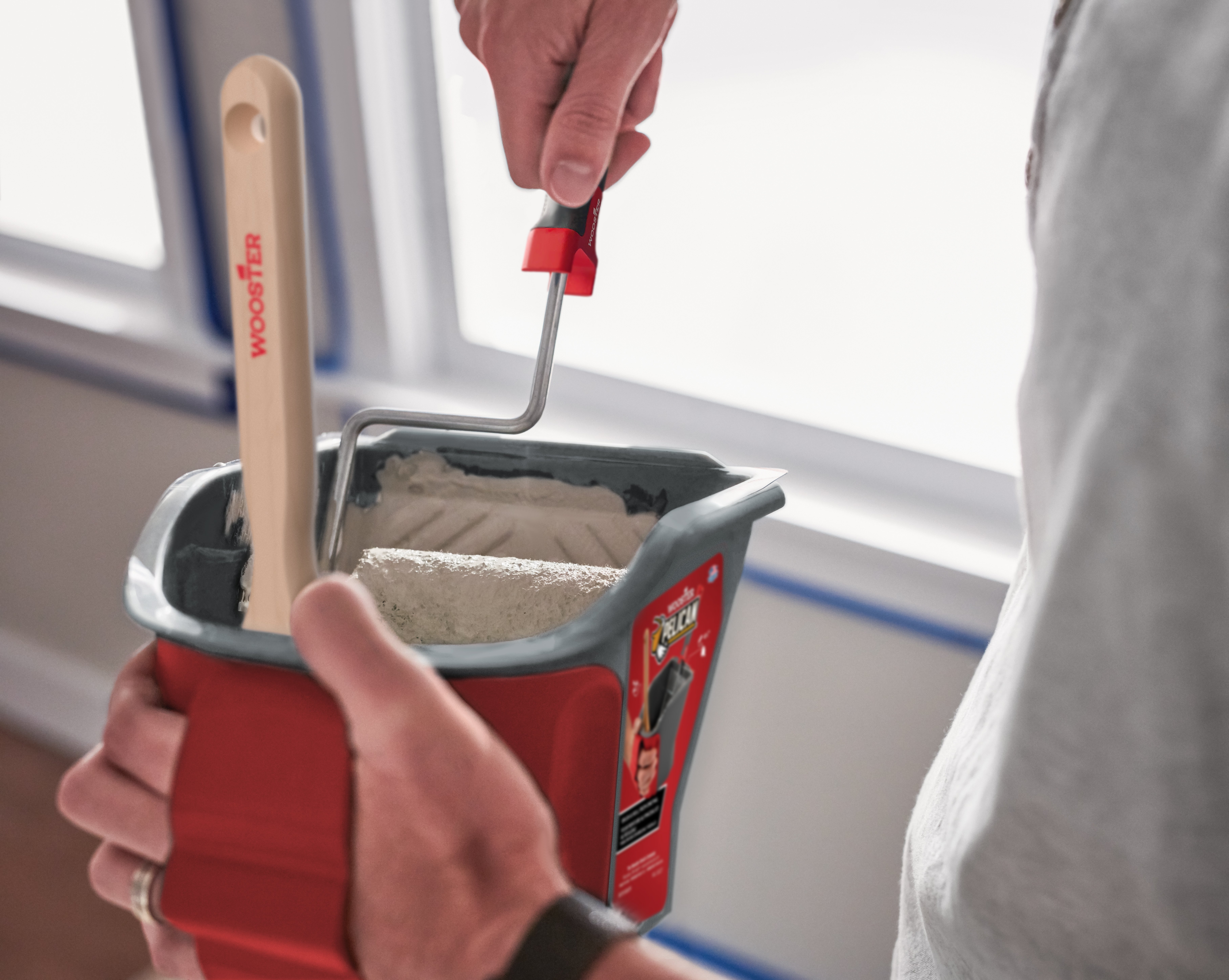 Wooster Pelican Hand-Held Paint Kettle Lifestyle