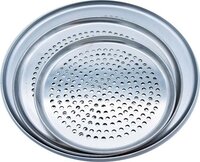 Coupe Style Pizza Pan, Aluminium, Perforated - 8", Carton of 12