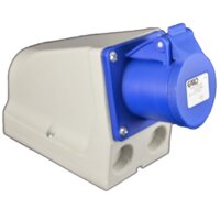 GARO IP44 WALL SOCKET 2 PIN +E 16A 220V DOUBLE ENTRY