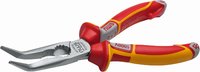 VDE Bent Chain Nose Pliers 205mm