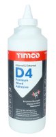 Timco D4 Premium Interior and Exterior Wood Adhesive 1L