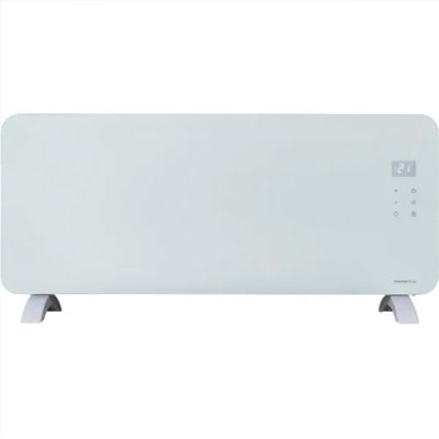 Masterplug SmartEnergy Auraline White Glass Panel Heater 2000W White | FANGP200WUK-MP