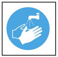 Catering Signs - Now Wash Hands Symbol