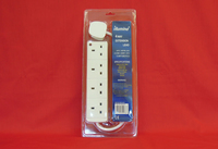 4 Gang 1 Metre Extension Lead