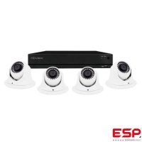 ESP ESPSHDV8KD4W | 8CH HD 4MP Super 4 Dome Camera Kit White