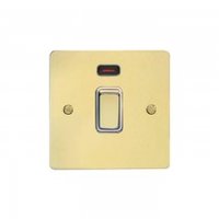 Flat Plate 1G 32A DP Switch WITH NEON WPB | LV0701.0129
