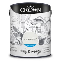 Crown Paint Mid Sheen Fresh Coconut 5l
