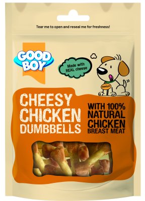 Good Boy Cheesy Chicken Dumbbells 10 x 80g