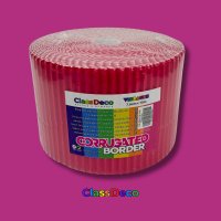 Corrugated Border - "Vibrance" Magenta (15m) 