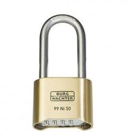 Burg Wachter 99 Combination Long Shackle Padlock 50mm