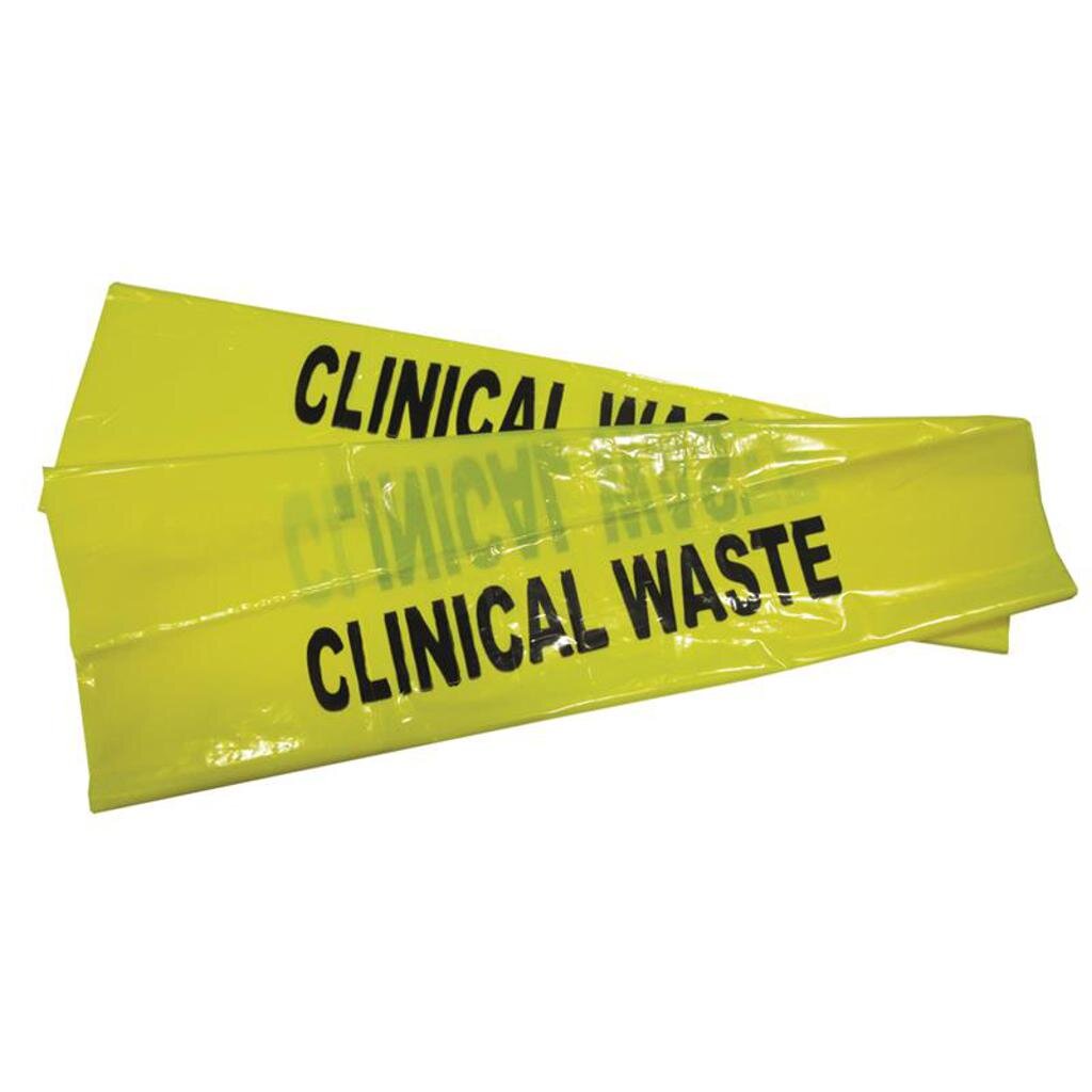 Clinical Waste Bags (200) Yellow 457mm x 724mm x 965mm J.A.K Marketing