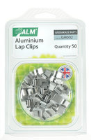 ALM Aluminium Greenhouse Lap Clips (Pack 50) - GH002