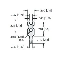 PCB Test points Slotted