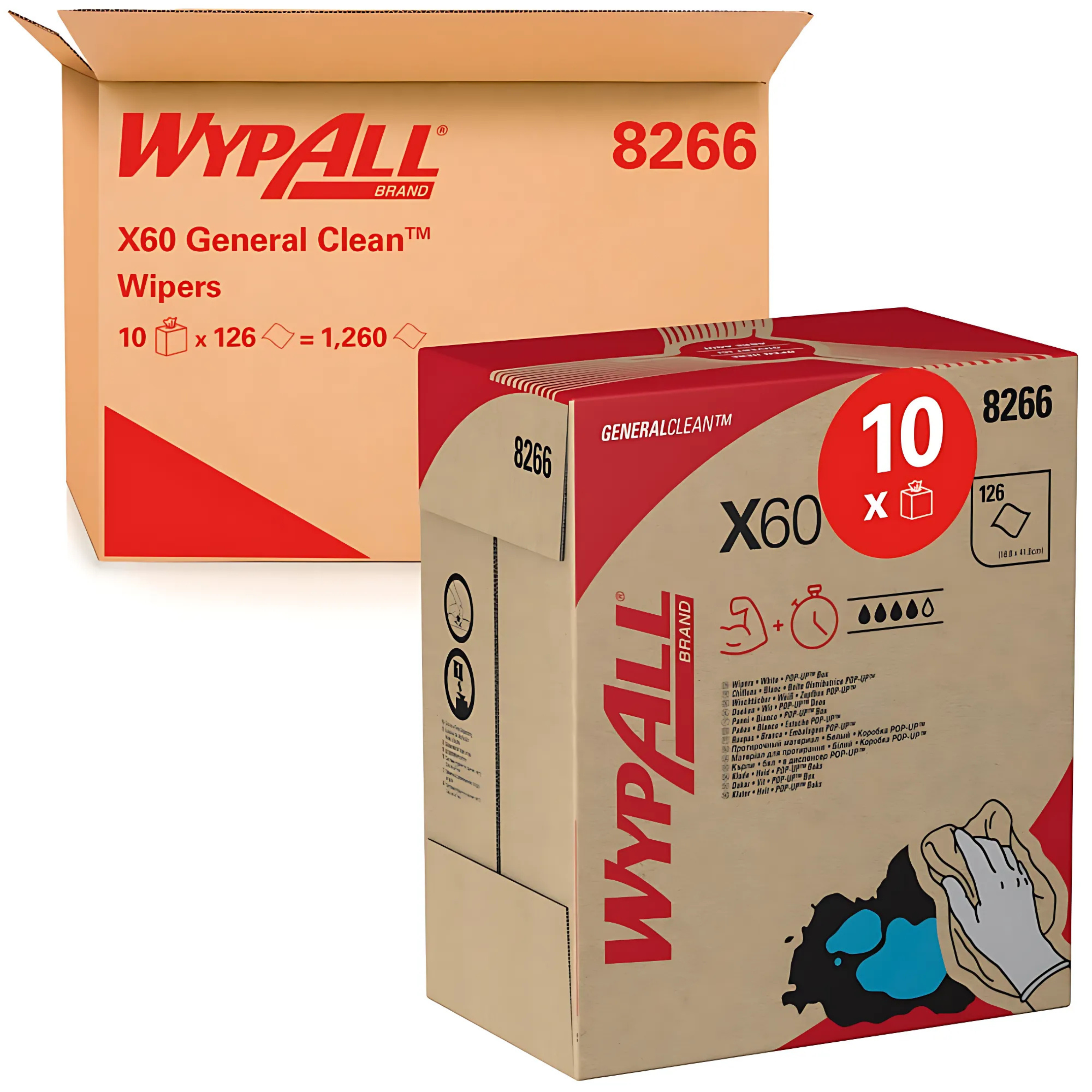 WypAll&reg; X60 8266 Cleaning Cloths