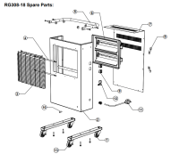 Spare Parts for INFRARED HEATER 220V RG308 Rosy Glo HRP0025