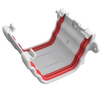 Ogee Gutter Union Bracket White Ogee guttering system, ogee bracket, ogee gutters, building plastics