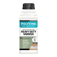Polyvine Heavy Duty Interior Wood Varnish Dead Flat 500ml Product Shot