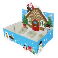 BOX-6/12 Cupcake display- XMAS Friends (20pk) 